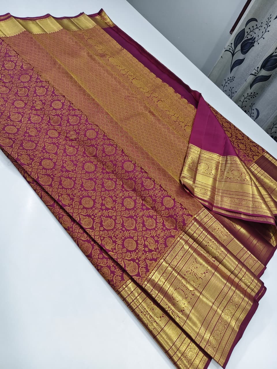 Elegant Temple Border Kancheepuram Silk Saree Design